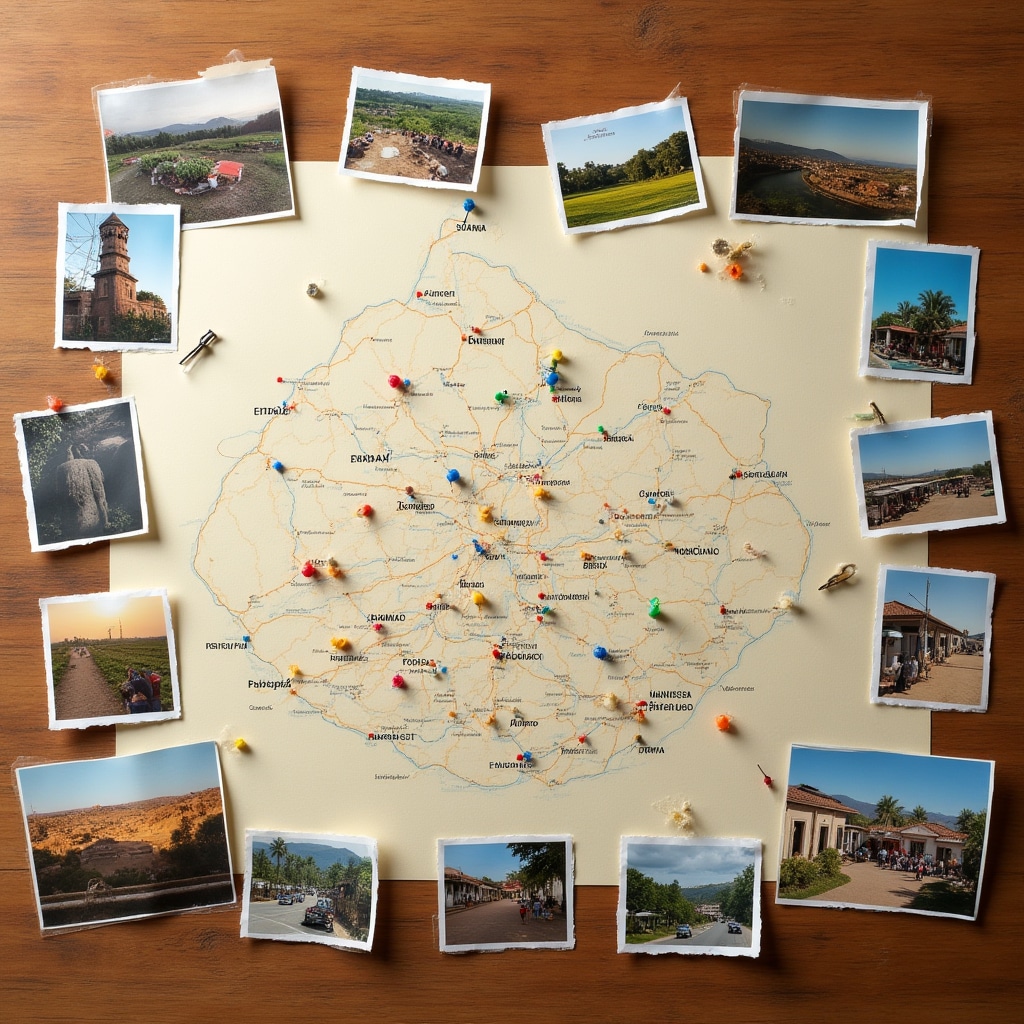 Map representation of Paraguay showing diverse communities and regions with microenterprise support programs throughout the country